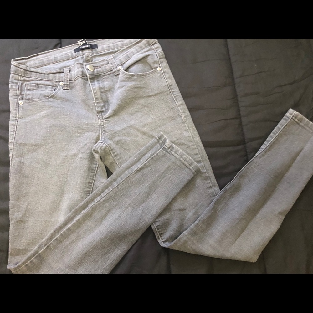 Gray jeans